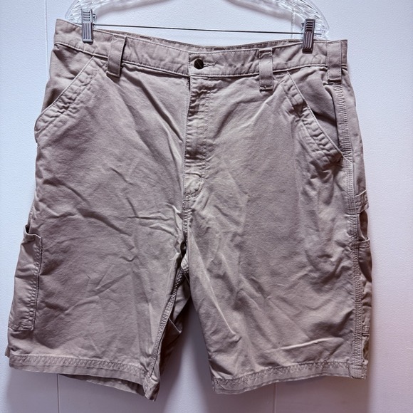 Carhartt Carpenter Cargo Shorts Men's Size 38‎ Original Fit Tan - Picture 1 of 6